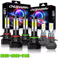 For Jeep Grand Cherokee 1999-2005 6x Led Headlight Bulbs Hilow Beam Fog Lights
