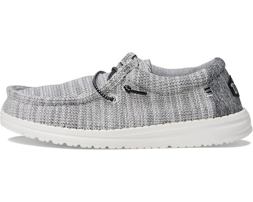 Hey Dude Kids Wally Youth Stretch Slip On Shoes - Yin Yang NWB - Picture 2 of 7