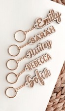 Personalized Wooden Name Keychain