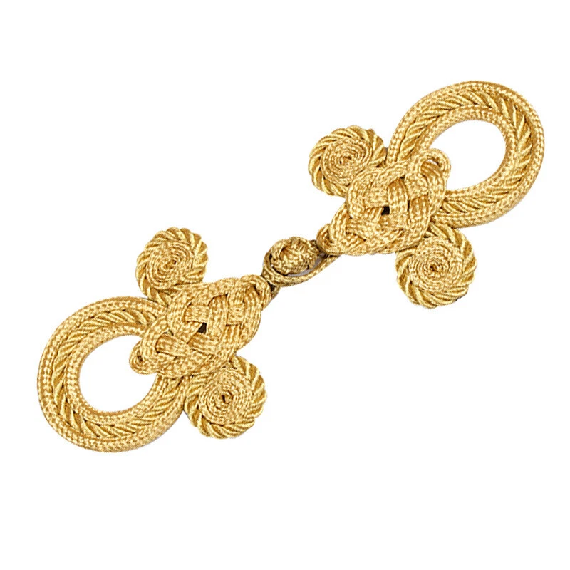 2-Pack Embroidery Frog Fastener Sewing Large Chinese Knot Frog Closure Buttons  - Image 2 of 4