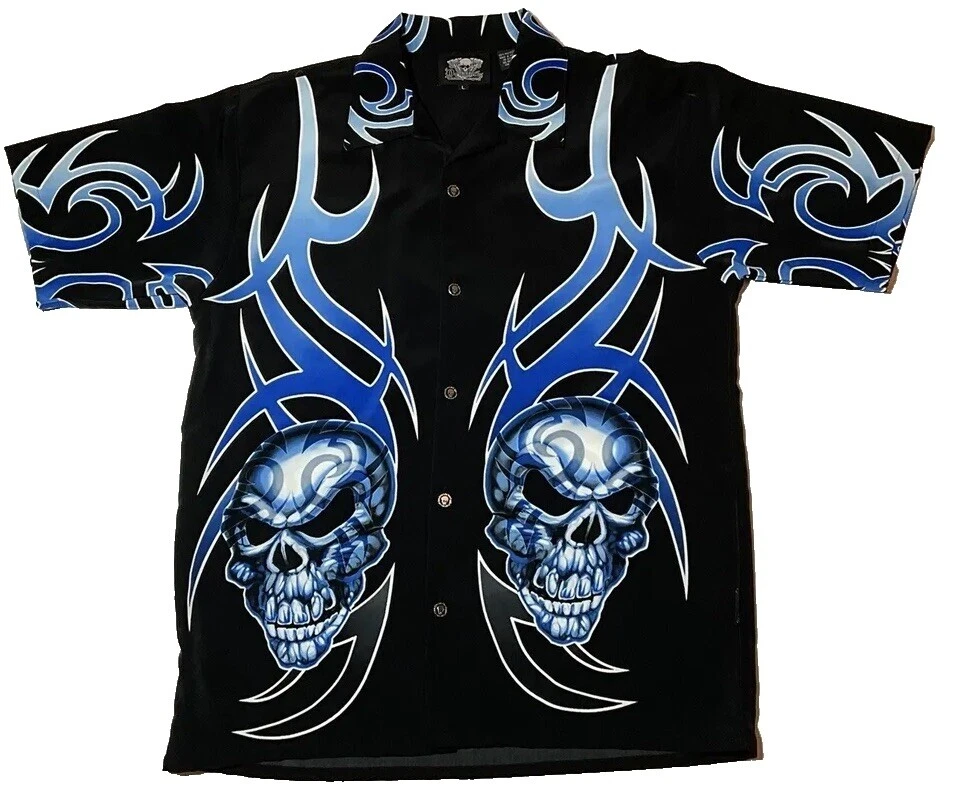 Botón informal hawaiana Dragonfly Geométrico-Down Shirts for Men