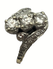 REAL Diamonds 1.5 Carat Sparkily Ladies Cluster Ring 14K Gold Size 8 .5