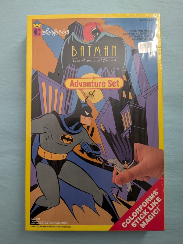 Batman The Animated Series Colorforms Adventure Set 1993 New in Box Unopened 762