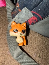 lps g7 corgi curled orange tail, orange tan t...