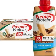 Premier Protein Shake, Caf  Latte, 30g Protein, 11 Fl Oz, 12 Ct