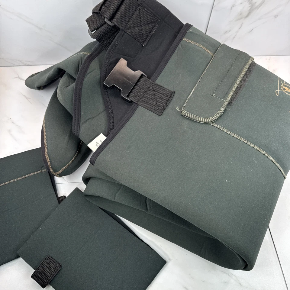 STEARNS✨Neoprene Waders✨Men's XL✨ Green Suspenders ✨Drywear ✨S120LOD✨Loden Green - Image 3 of 4