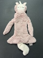 Slumberkins Pink Unicorn Snuggler Lovey Security Blanket Toy Baby Flat Plush