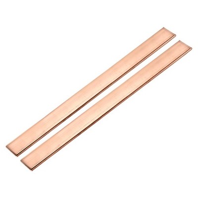 2Pcs 8'' x 4/5'' Copper Flat Bar,5/32'' Thickness Copper Bar Stock