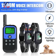 Dog Training Collar Dog Shock Collar w/ 4900Ft Remote Waterproof Rechargeable US