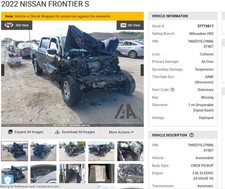 Used Engine Complete Assembly fits: 2022 Nissan Frontier 3.8L VIN E 4th digit VQ