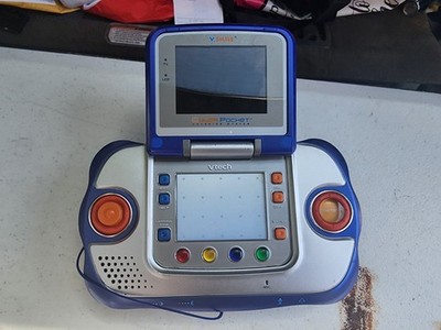 VTech V.Smile Cyber Pocket Handheld Electronic Learning System Blue/Silver