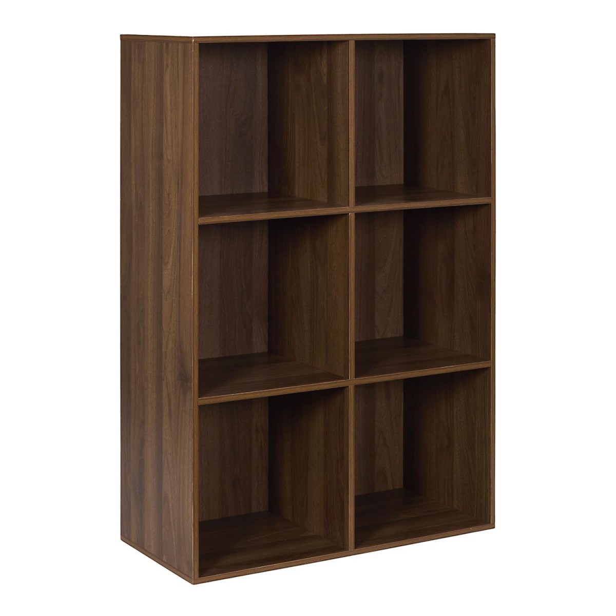 Meuble rangement 6 cases marron Tiffany pour optimiser les petits espaces