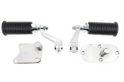 HARLEY FLH Passenger Footpeg Kit fits 1965-1984 FL,
