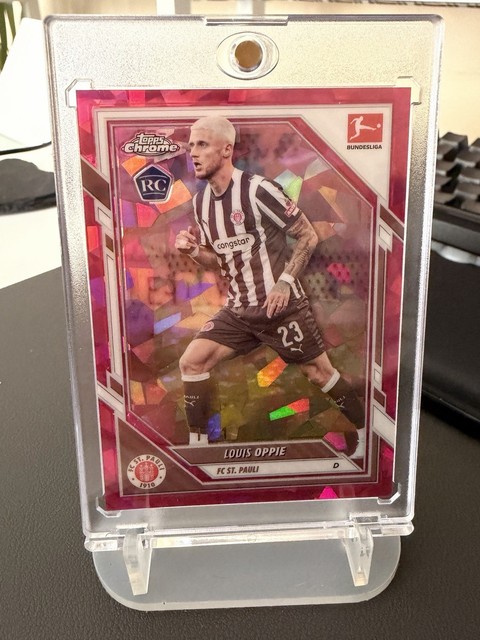 Louis Oppie RC 1/1 Topps Chrome Bundesliga Pink Geometric Superfractor