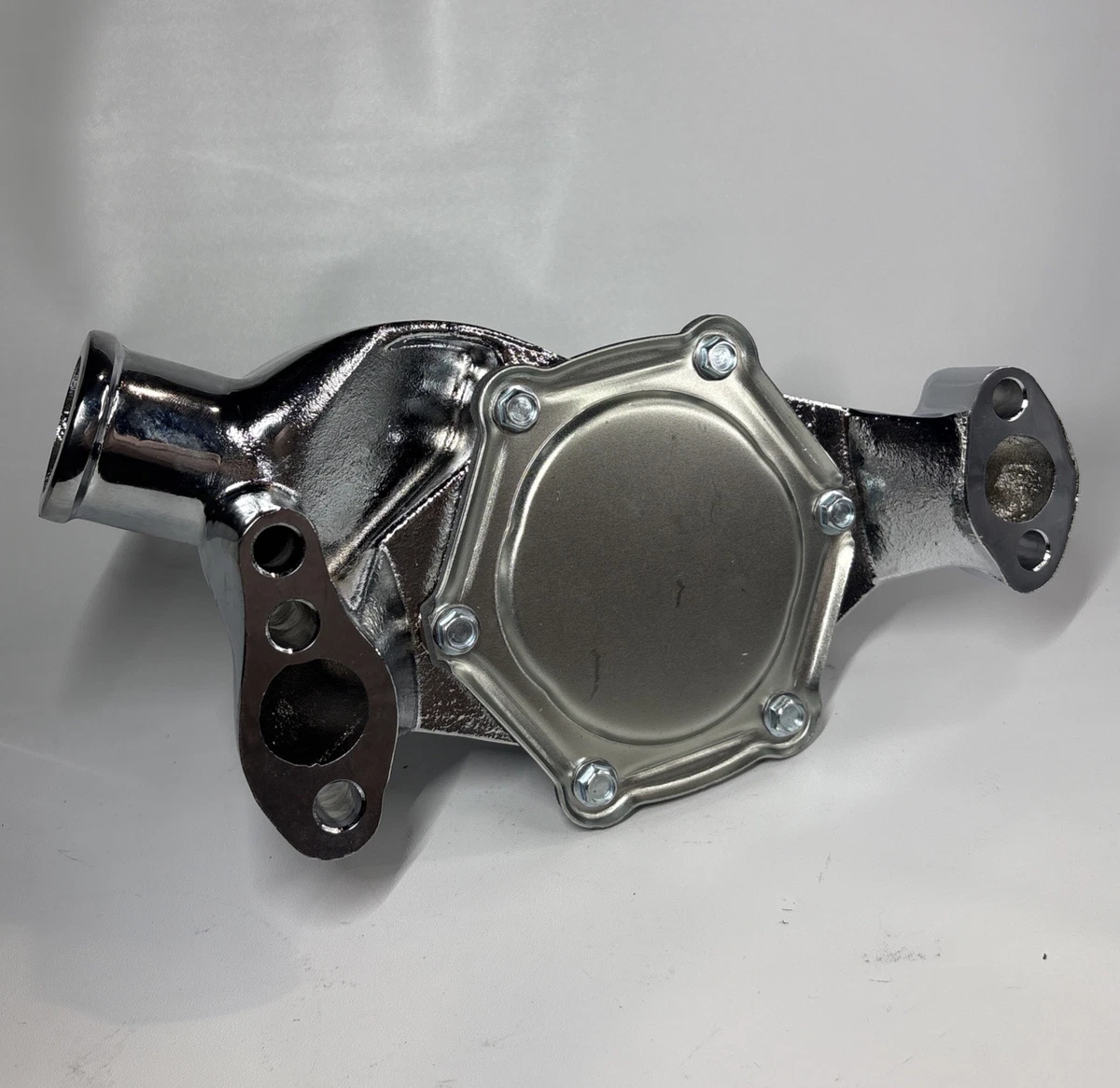 Small Block Chvy Aluminum Water Pump Short SBC 283 305 350 Hgh Vlum (No Gasket) photo 4