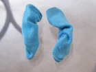 Vintage BARBIE DOLL Clothes ACCESSORIES Aqua LEG WARMERS Free Ship