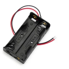 2xAA Battery Holder Case Pack (Bare Wire)