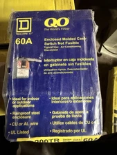 Square D QO200TR 60A 240V Enclosed Molded Case Switch Not Fusible A/C Disconnect