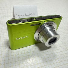 SONY Cyber Shot DSC-W320 Green Digital Camera 4x Zoom 14.1MP Japanese Exc