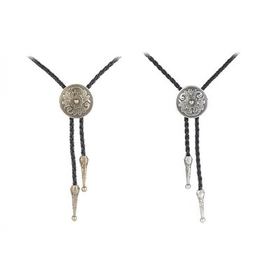 Native American Bolo Tie Western Bolo Tie Vintage Bolo Tie Cowboy Leather Bolo