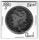 1880 Morgan US 1 Dollar Good