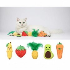 BOBOPET Cat Kitten Catnip Toys Chewing Teeth Cleaning Interactive Multi Color
