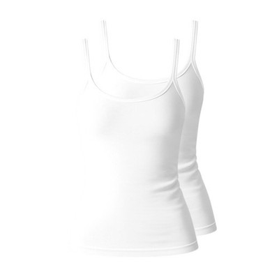 Pompadour Damen Trägerhemden 4er Pack Bio-Baumwolle Unterhemden Organic Cotton