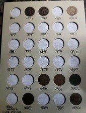 30 diff 1859-1909 INDIAN HEAD CENT SET COLLECTION In Book