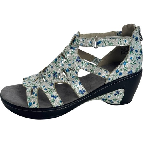 NWB JBU By Jambu Northstar Laser-Cut Wedge Sandal Ditzy Floral Women's Size 11 - Picture 3 of 16