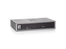 Level One FEU-0511 4-Port Fast Ethernet Switch with 100BaseFX SC Port