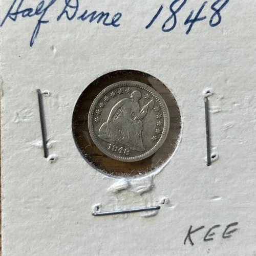 1848 Seated Liberty Silver Half Dime