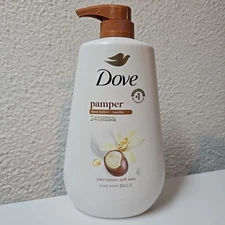 Dove Pamper Body Wash Pump - Shea Butter & Vanilla 24hr Lotion-Soft Skin