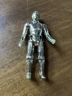 Vtg 1977 Star Wars C3PO golden action figure head turns arms legs pivot Exc