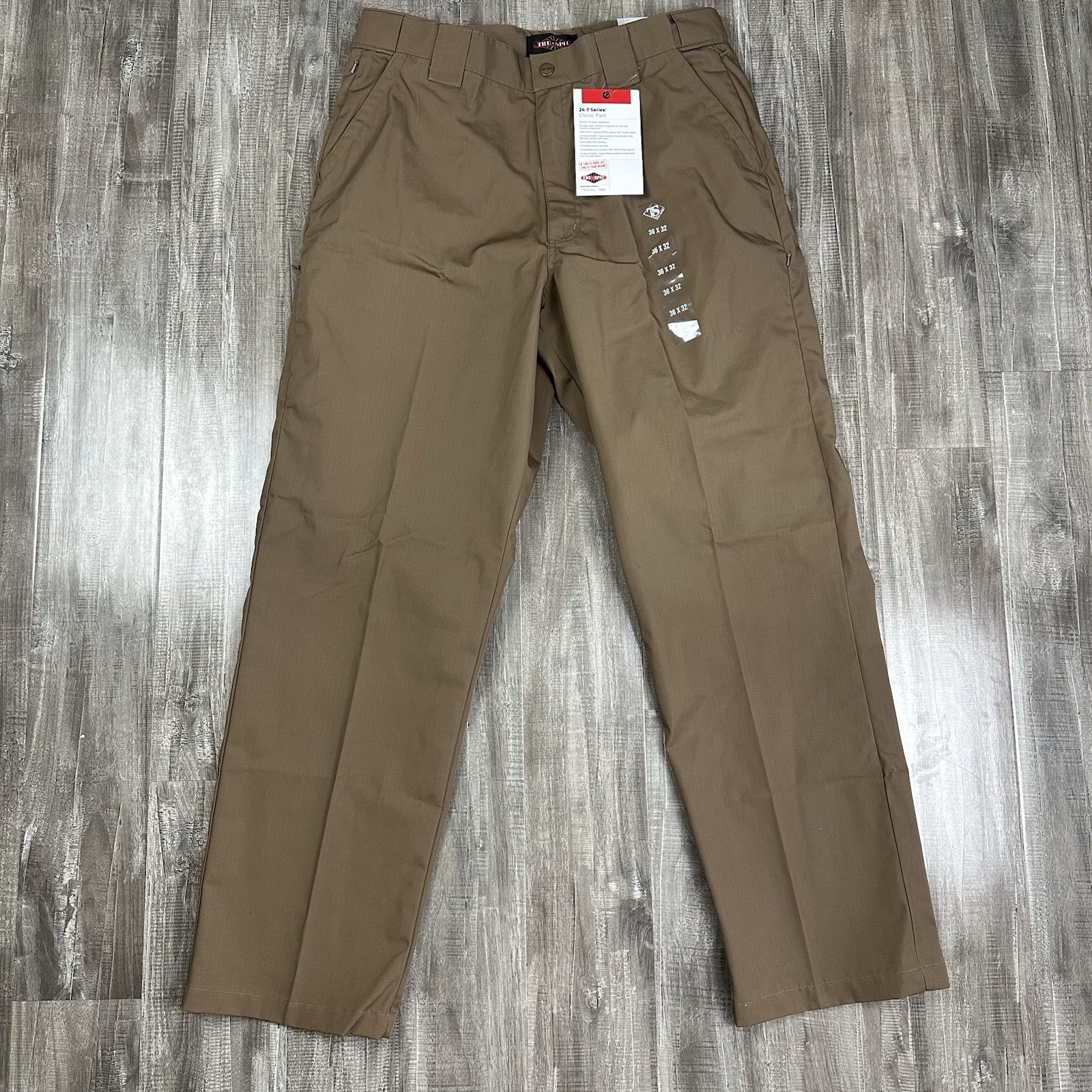 Size 36x32 Brown Pockets Ripstop