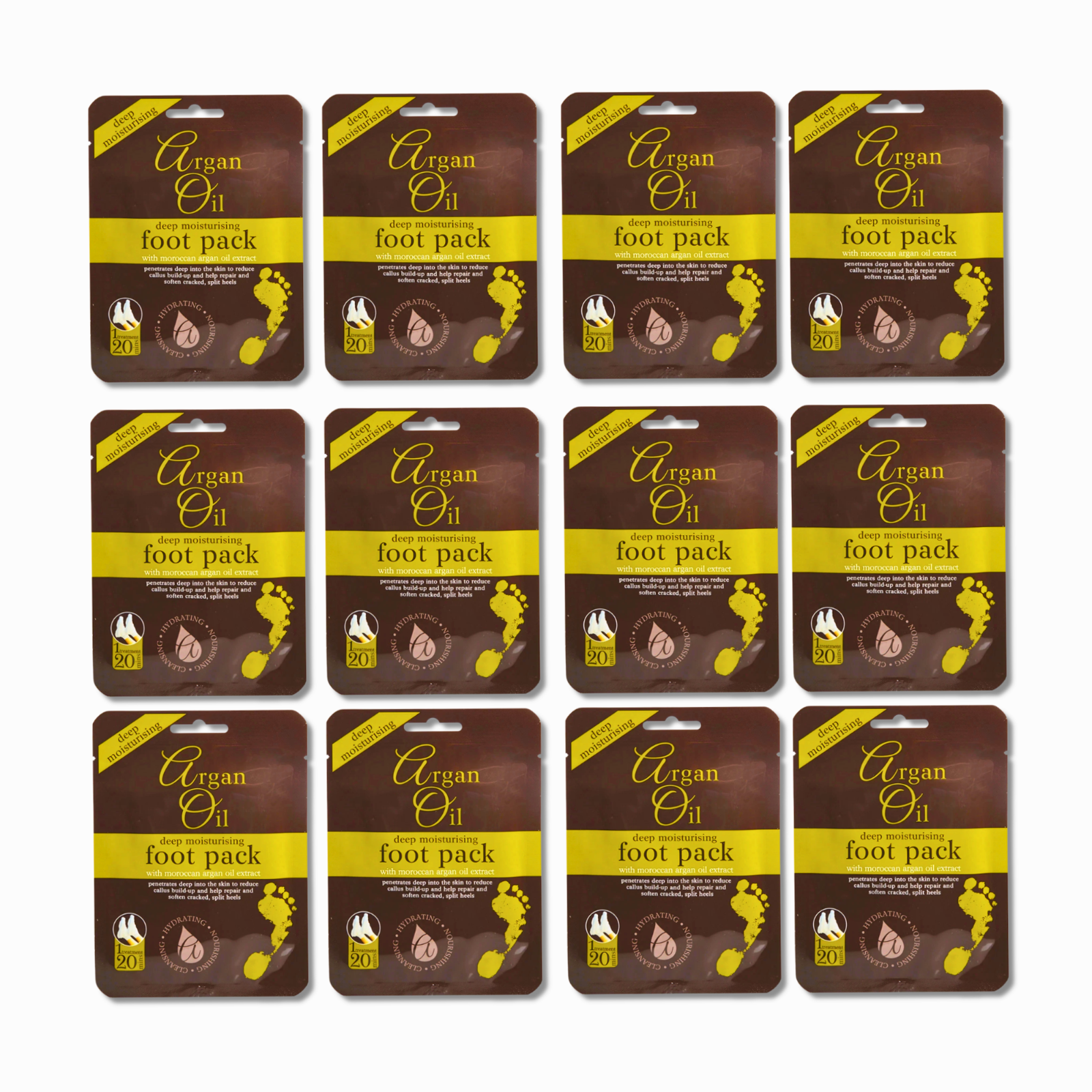 Creightons Argan Oil Deep Moisturising Foot Pack - Reduces Callus, Repairs Cracked Heels - 20 Minute Treatment - Image 8