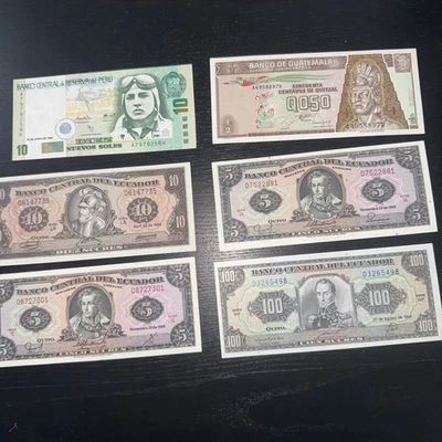 Lotto N9. 6 BANCONOTE In Fior Di Stampa DA COLLEZIONE FUORICORSO VARI PAESI - Bild 1 von 4