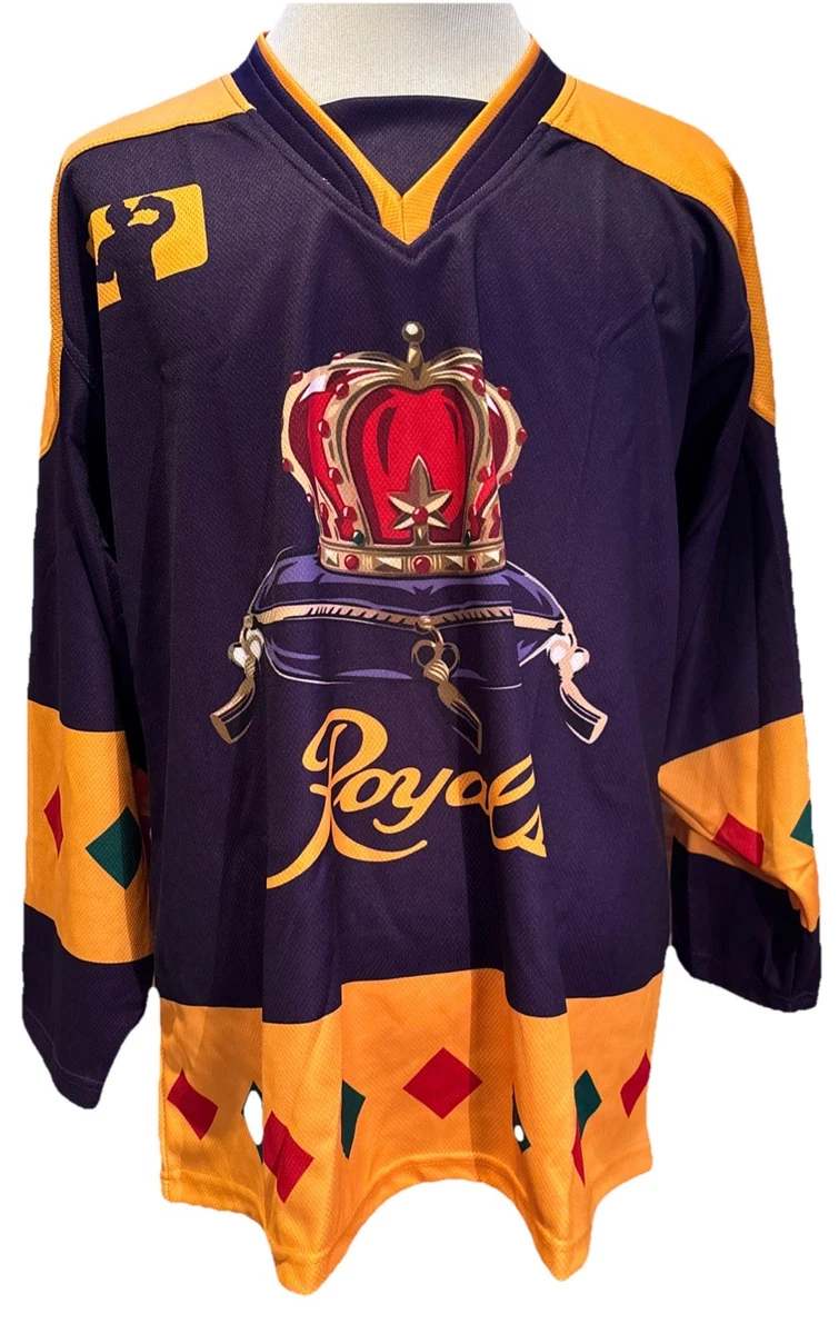 Maillot De Hockey Vintage – KIWANIS DE HULL N°1 – Années 80 – Taille L/XL – Bleu