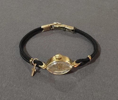 Vintage 1950s Rolex Ladies' 14K Yellow Gold Mechanical Cocktail Wristwatch. Runs