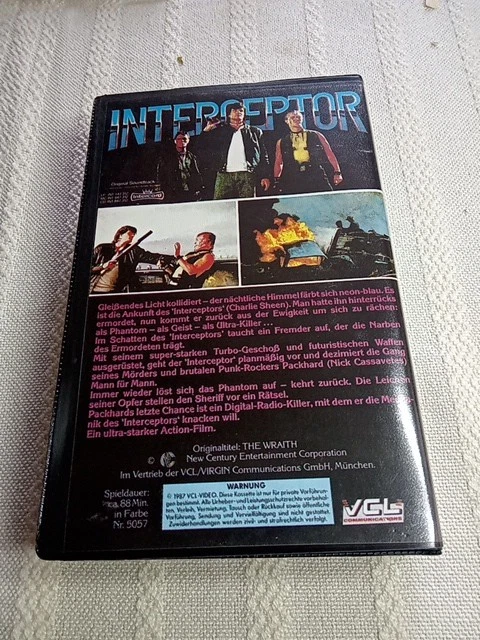 VHS - Interceptor - Scince Fiction - Charlie Sheen Phantom aus Der Ewigkeit (112 - Bild 2 von 4