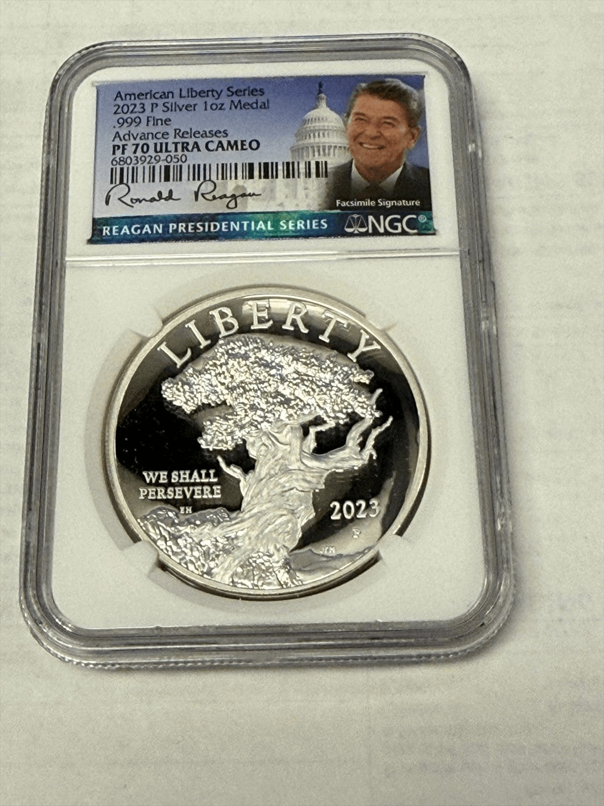 2023 P Silver 1 oz American Liberty Series High Relief NGC PF 70 UC AR Cabral