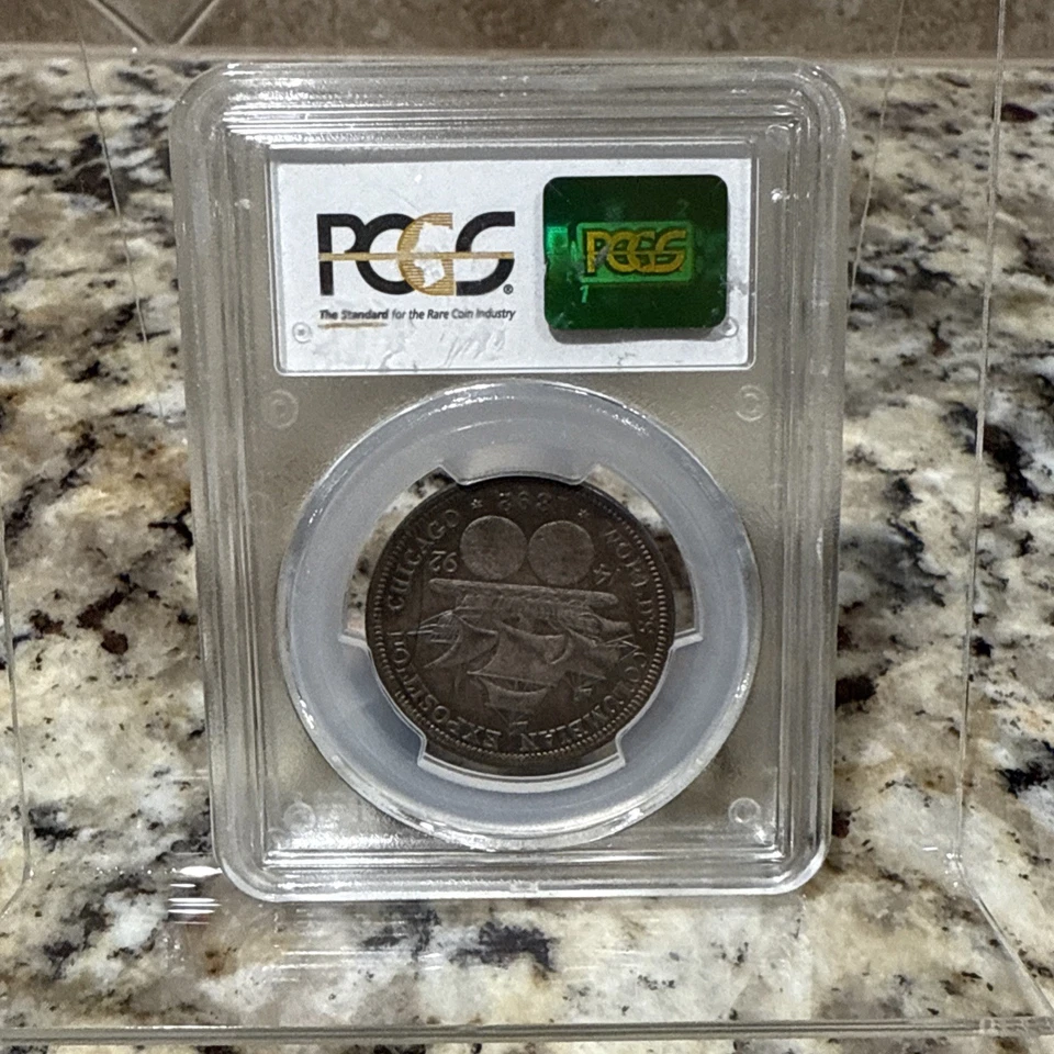 1892 Columbian 50c Commemorative Half Dollar PCGS MS64 - Image 2 of 2