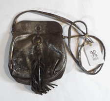 NWT - HOBO Birdy Crossbody Purse Tassel Heavy Metal 100 Genuine Leather