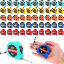 50 Pcs 6 FT Mini Tape Measure Retractable Bulk Small Measuring Tape Pocket Si...