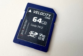 ProMaster SDXC 64GB VELOCITY CINE UHS II V90 U3 SD MEMORY CARD 4k NO RESERVE!