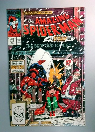 Amazing Spider-Man #314 NM- Christmas Story Marvel 1989
