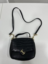 Black Ted Baker Leather Crossbody Bag Purse G...