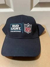 Official NFL Bud Light Sponsor Men's Navy Embroidered Patch Snapback