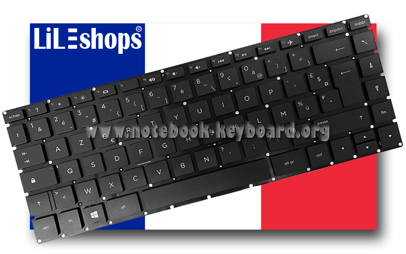 Clavier AZERTY Français Original Pour HP Pavilion 14-bs008nf Etc. - Réf. CL-1335-14-BSAZN
