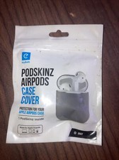 NEW - Podskinz for Apple AirPods Case Cover Silicone for Airpod Case in Gray