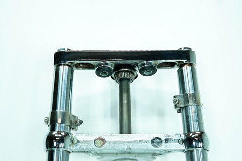 01 Harley Softail Standard FXS OEM Front Fork Triple Tree LH RH Slider Legs 1338 - Bild 14 von 20